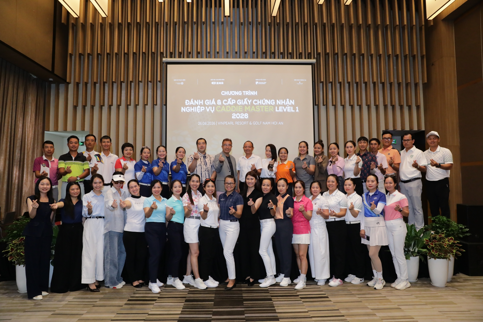 MIỀN TRUNG HOÀN THÀNH ĐÁNH GIÁ CADDIE MASTER LEVEL 1 THEO TIÊU CHUẨN NCS HÀN QUỐC
