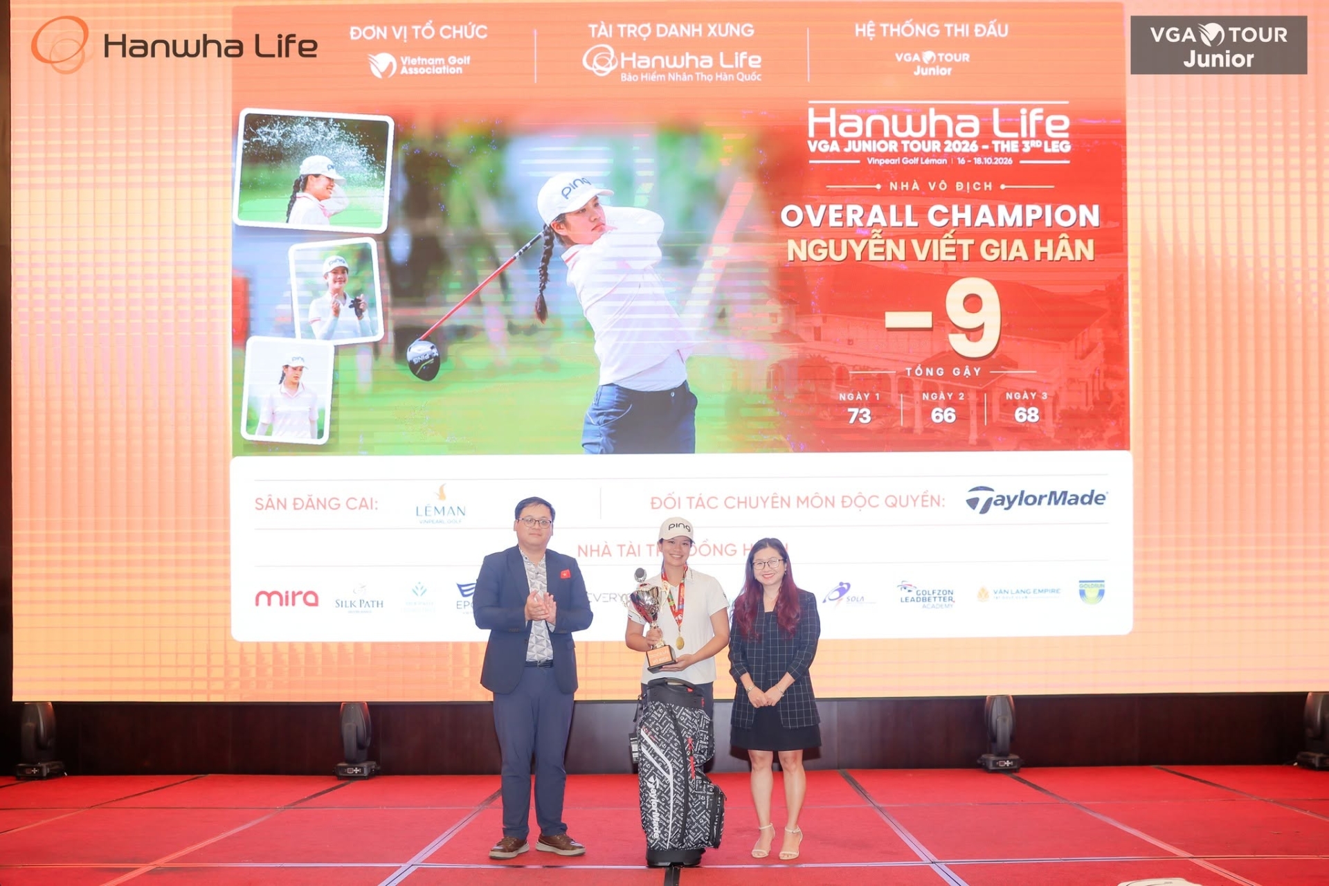 NGUYỄN VIẾT GIA HÂN LÊN NGÔI VÔ ĐỊCH HANWHA LIFE - VGA JUNIOR TOUR 2026 - THE 3RD LEG