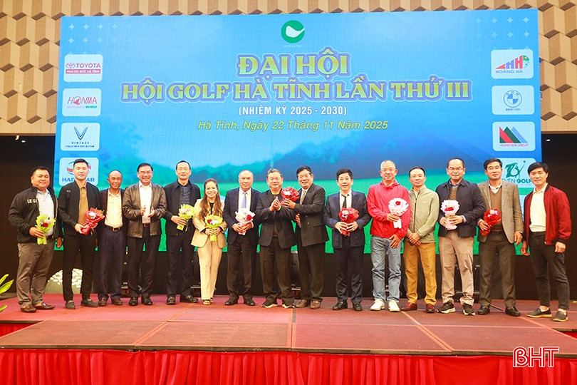 HỘI GOLF HÀ TĨNH TỔ CHỨC THÀNH CÔNG ĐẠI HỘI ĐẠI BIỂU LẦN THỨ III, NHIỆM KỲ 2025 - 2030