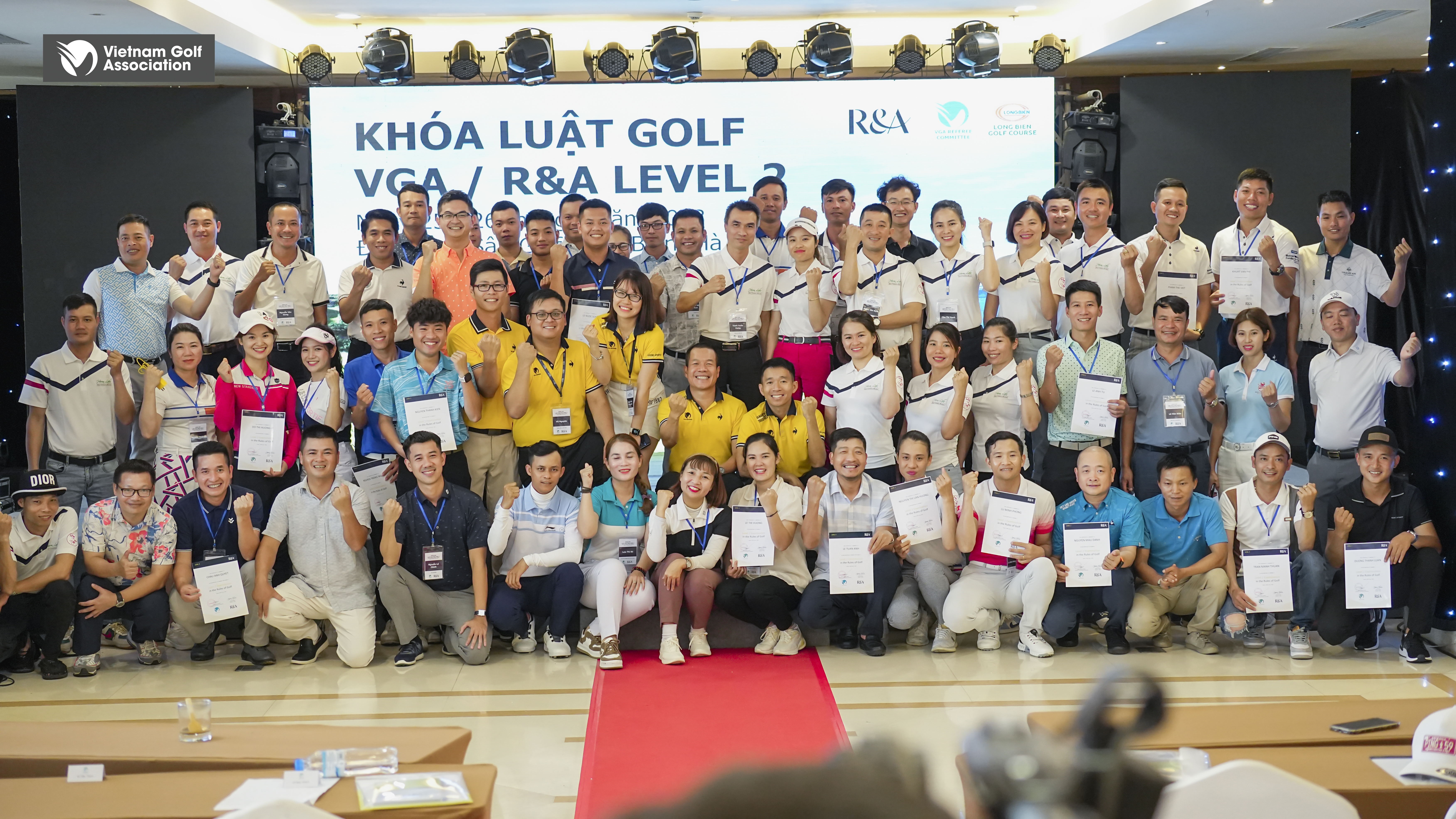 CHÚC MỪNG 35 HỌC VIÊN ĐẠT CHỨNG CHỈ LUẬT GOLF LEVEL 2