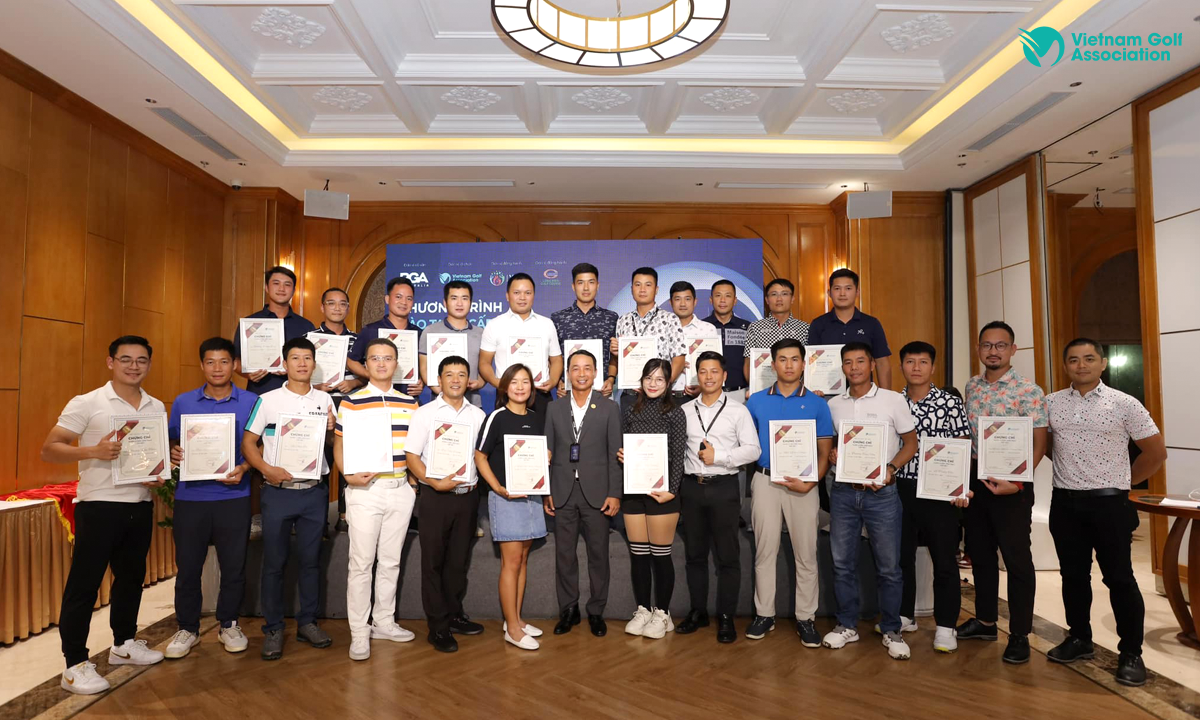 Chúc mừng các học viên đã đạt Chứng chỉ Huấn luyện viên golf cấp độ 1 - khóa 5