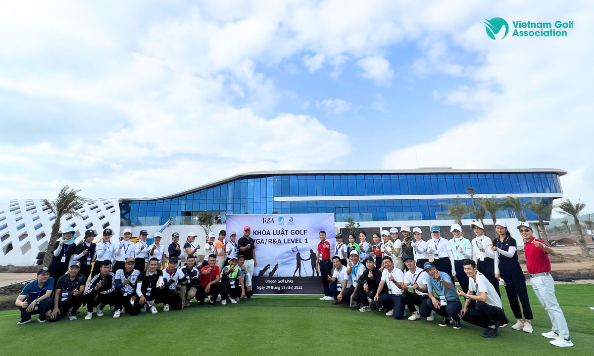 Hội đồng Trọng Tài Golf Quốc gia tổ chức thành công khoá học luật golf R&A level 1 cho cán bộ nhân viên sân Dragon Golf Links