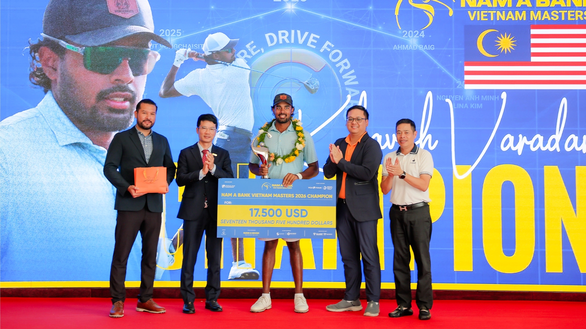 Nam A Bank Vietnam Masters 2026: Khavish Varadan đăng quang sau loạt play-off, golfer Việt Nam để lại dấu ấn đậm nét